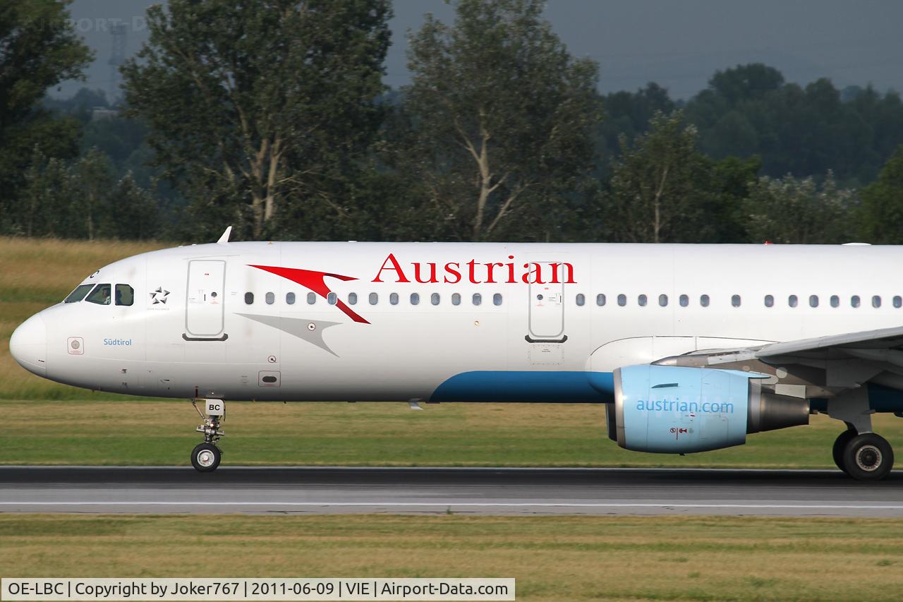 OE-LBC, 1996 Airbus A321-111 C/N 581, Austrian Airlines