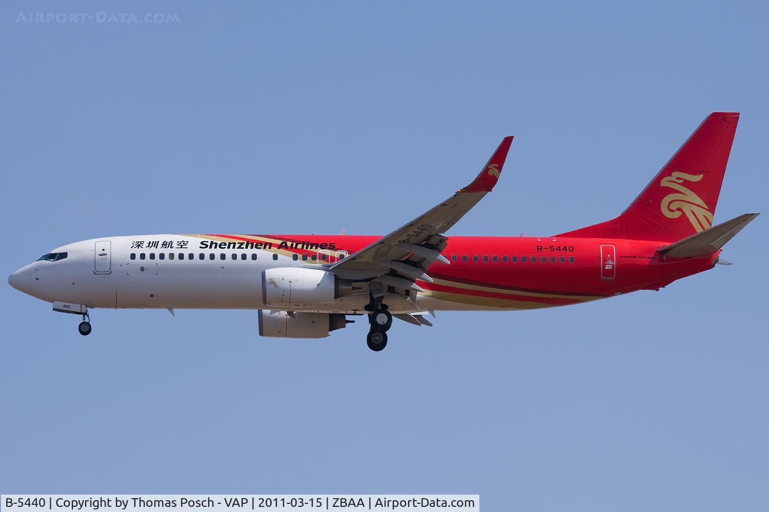 B-5440, 2009 Boeing 737-87L C/N 35534, Shenzhen Airlines