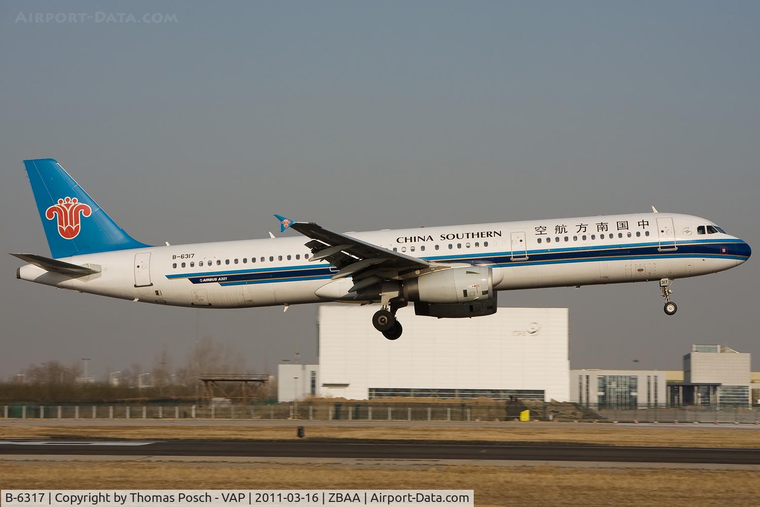 B-6317, 2007 Airbus A321-231 C/N 3217, China Southern Airlines