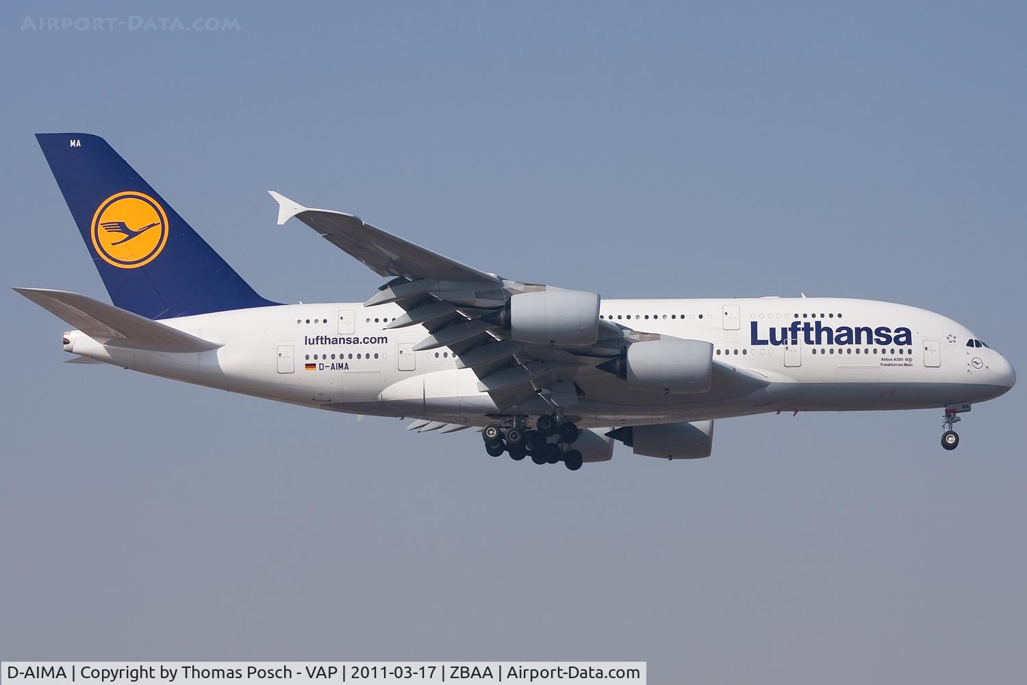 D-AIMA, 2010 Airbus A380-841 C/N 038, Lufthansa