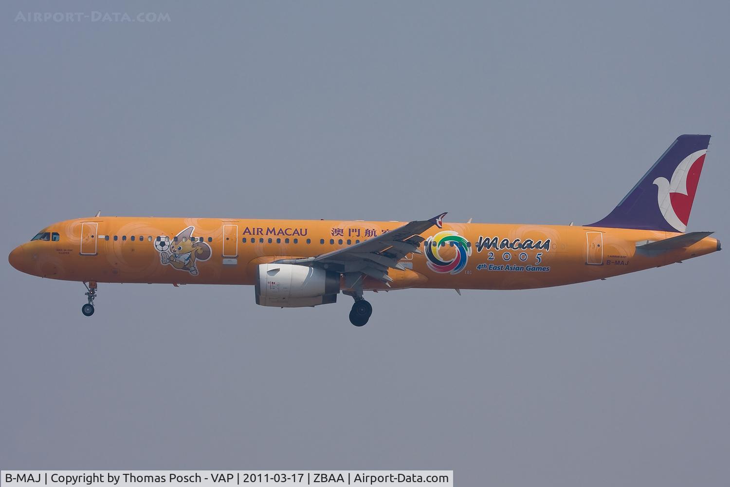 B-MAJ, 1998 Airbus A321-231 C/N 908, Air Macau
