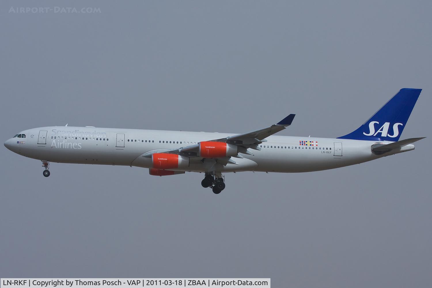 LN-RKF, 2001 Airbus A340-313X C/N 413, Scandinavian Airlines - SAS