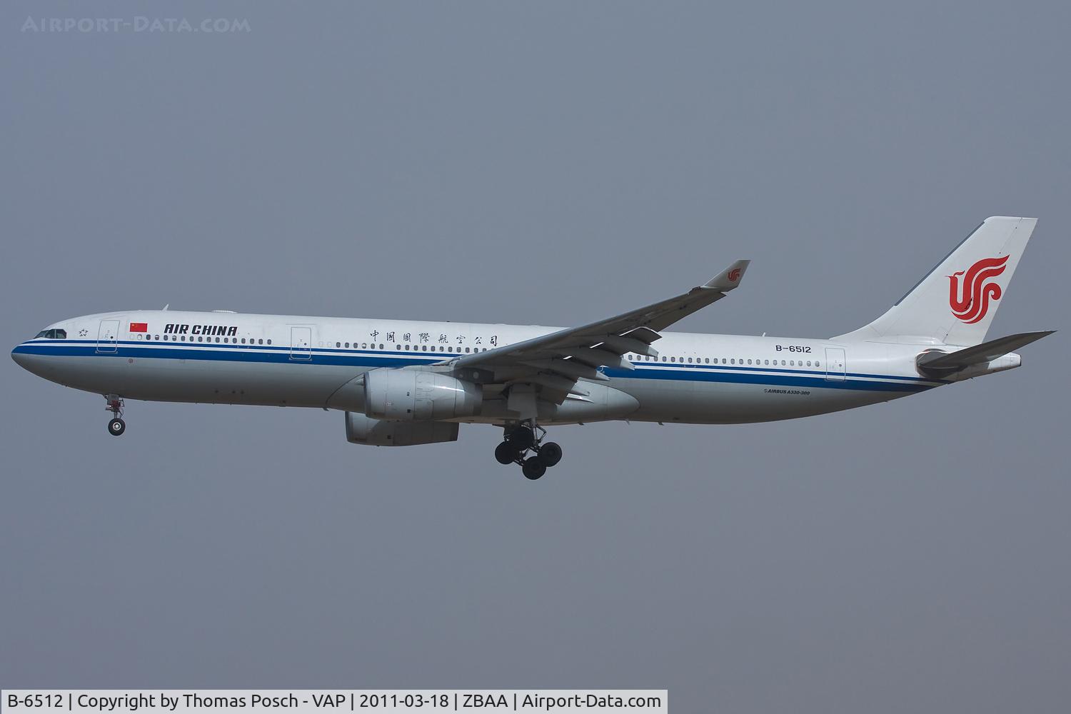 B-6512, 2010 Airbus A330-343X C/N 1087, Air China