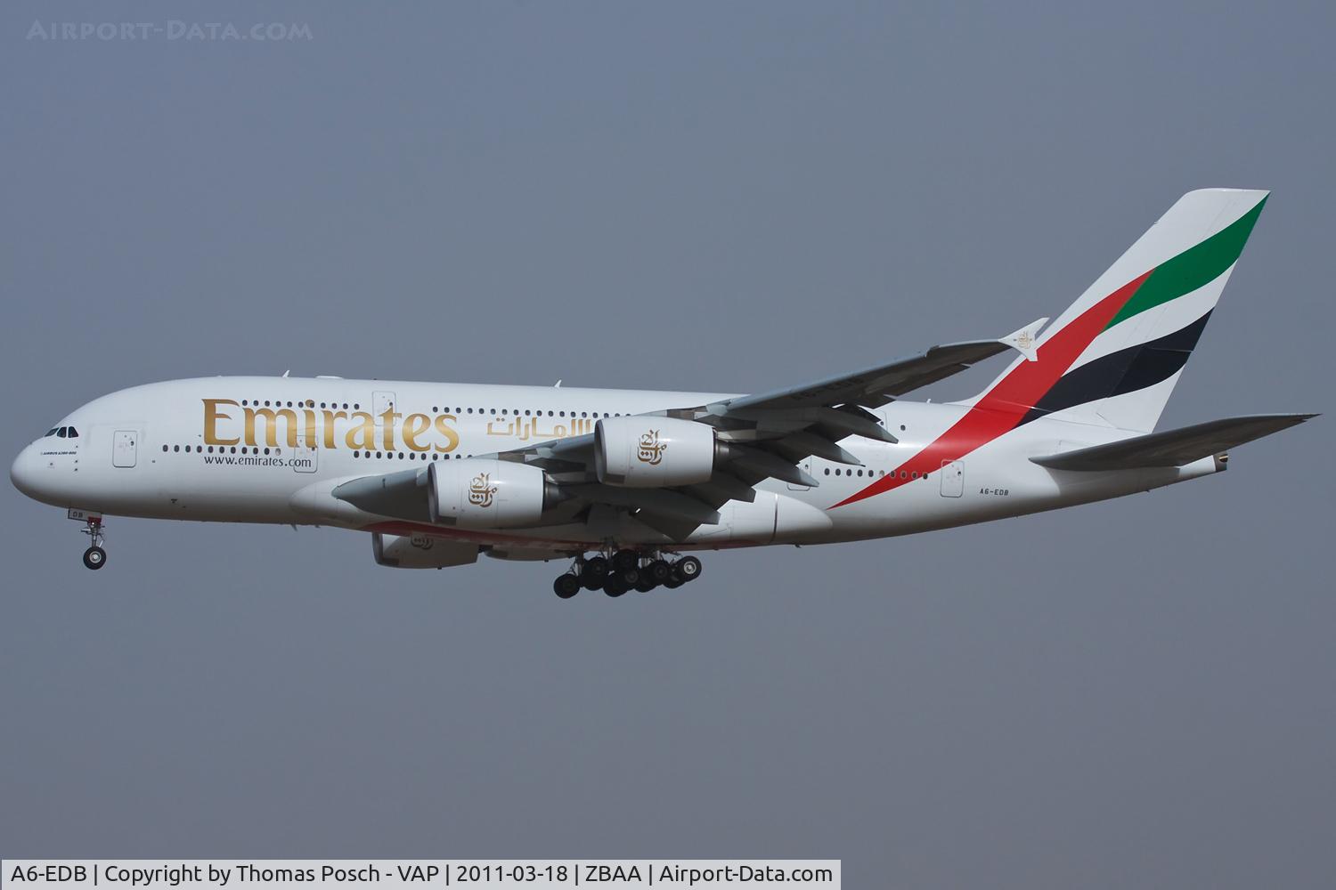 A6-EDB, 2008 Airbus A380-861 C/N 013, Emirates