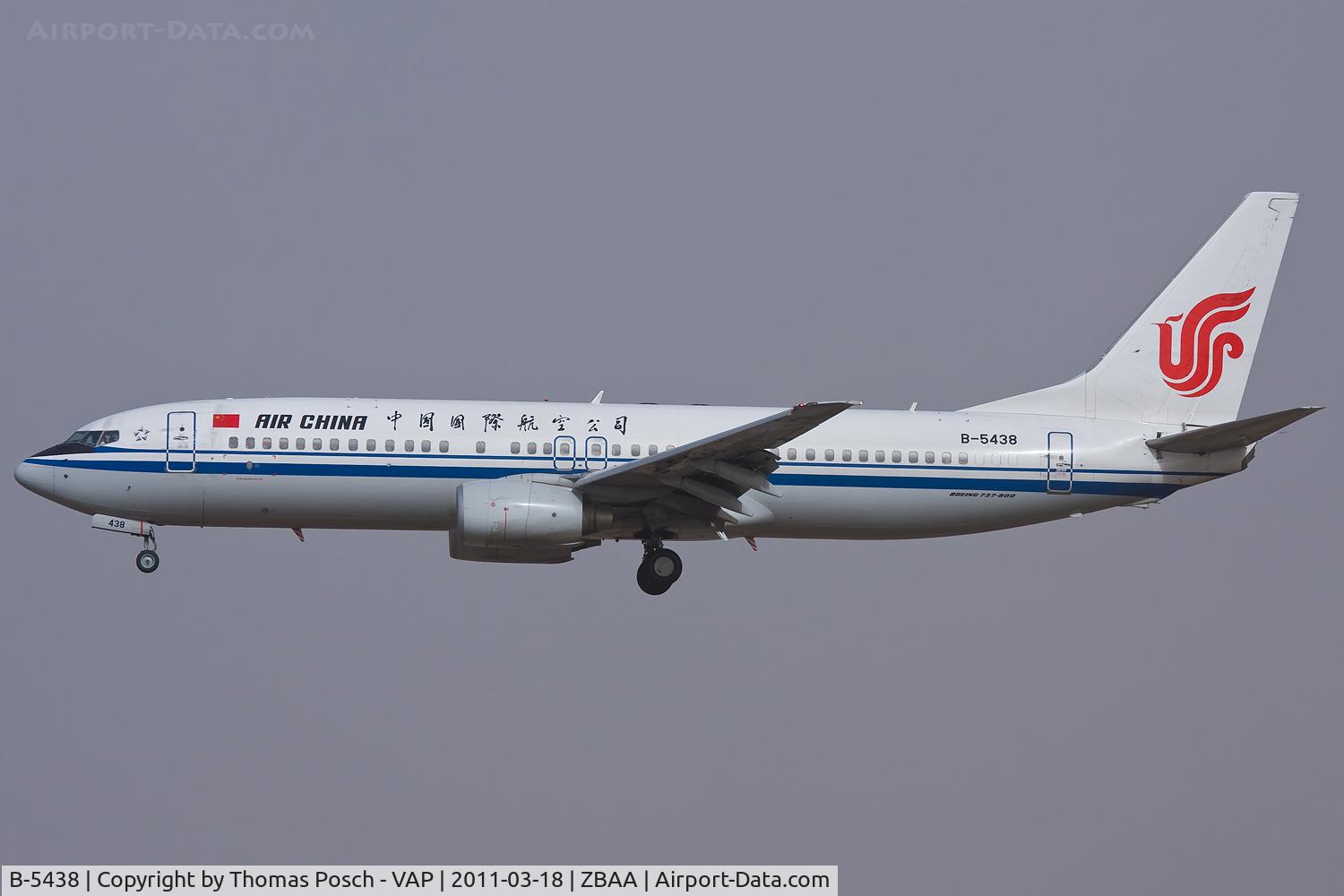 B-5438, 2009 Boeing 737-86N C/N 36816, Air China