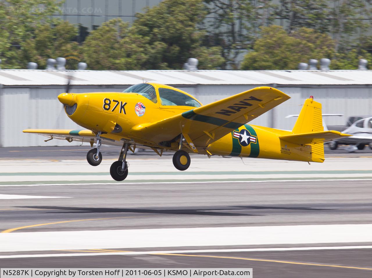 N5287K, 1950 Ryan Navion B C/N NAV-4-2187B, N5287K departing from RWY 21