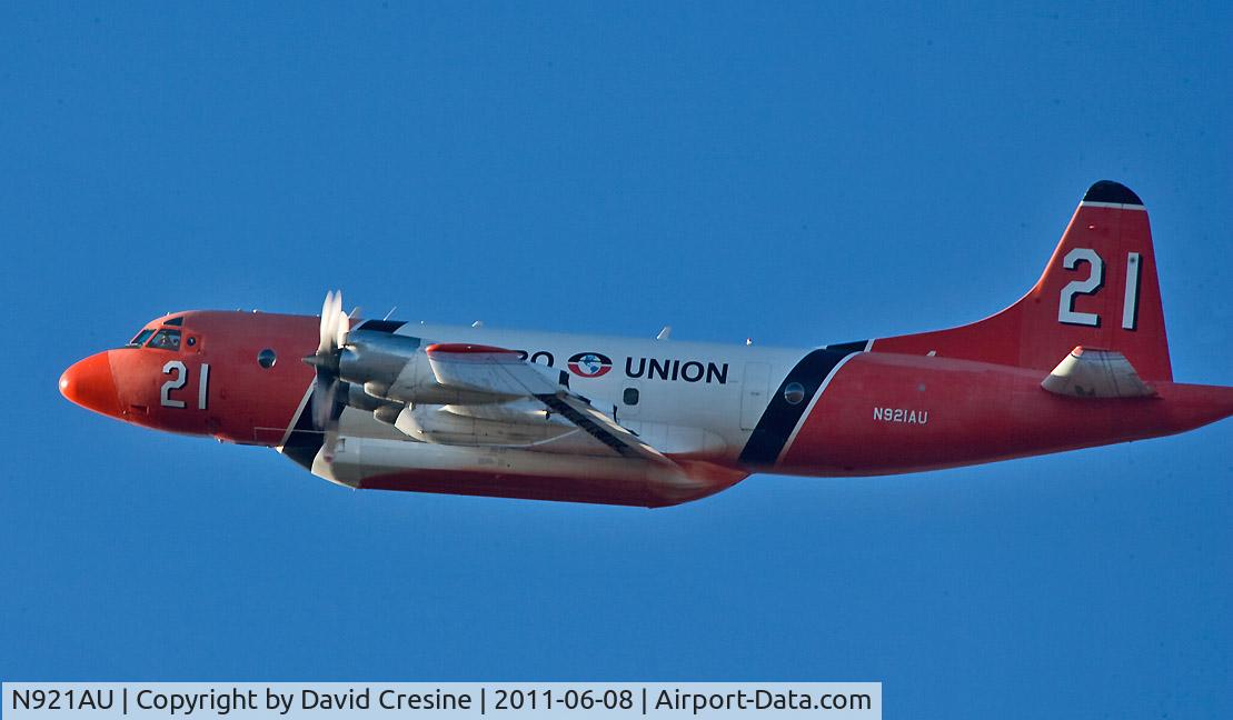 N921AU, Lockheed P-3A Aerostar C/N 185-5098, This picture was taken during a recent fire in Flagstaff, Arizona
