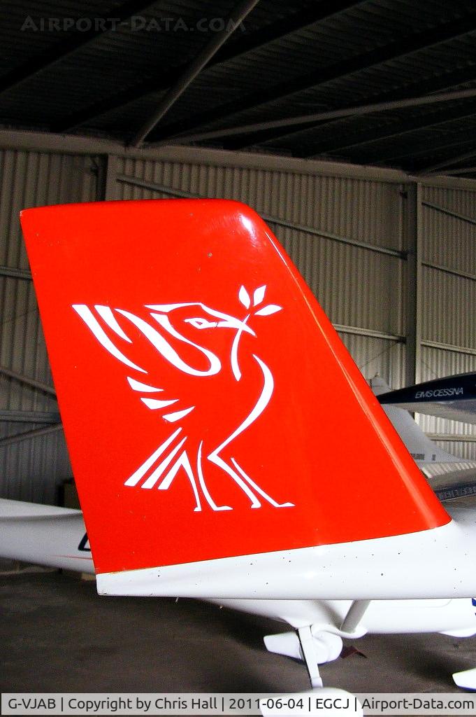 G-VJAB, 1998 Jabiru UL C/N PFA 274-13322, Liverbird on the winglet of this Jabiru