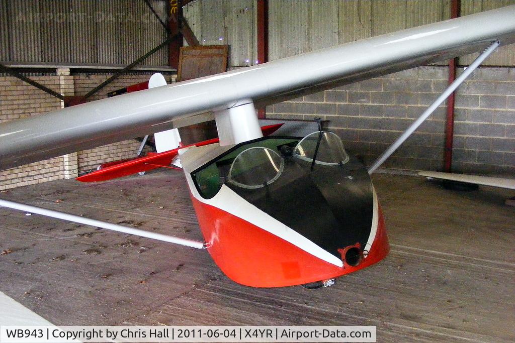 WB943, 1949 Slingsby T-21B Sedbergh TX.1 C/N 610, Sedburgh TX1 at the York Gliding Centre, Rufford