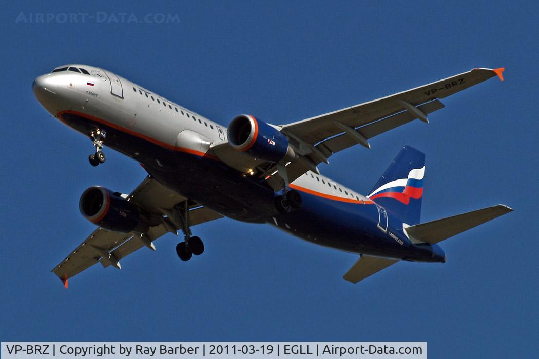 VP-BRZ, 2007 Airbus A320-214 C/N 3157, Airbus A320-214 [3157] (Aeroflot Russian Airlines) Home~G 19/03/2011