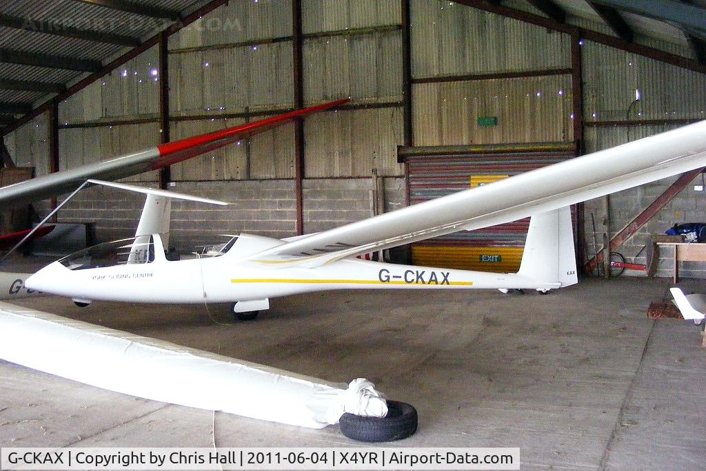 G-CKAX, 2001 AMS-Flight DG-500 Elan Orion C/N 5E229X67, at the York Gliding Centre, Rufforth