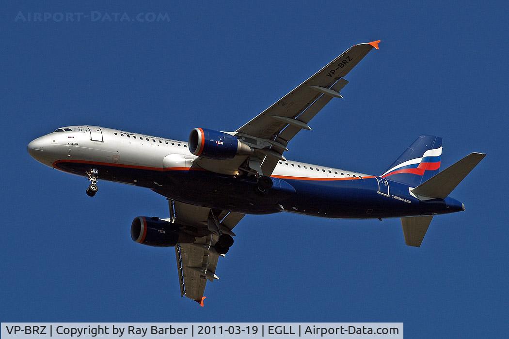 VP-BRZ, 2007 Airbus A320-214 C/N 3157, Airbus A320-214 [3157] (Aeroflot Russian Airlines) Home~G 19/03/2011