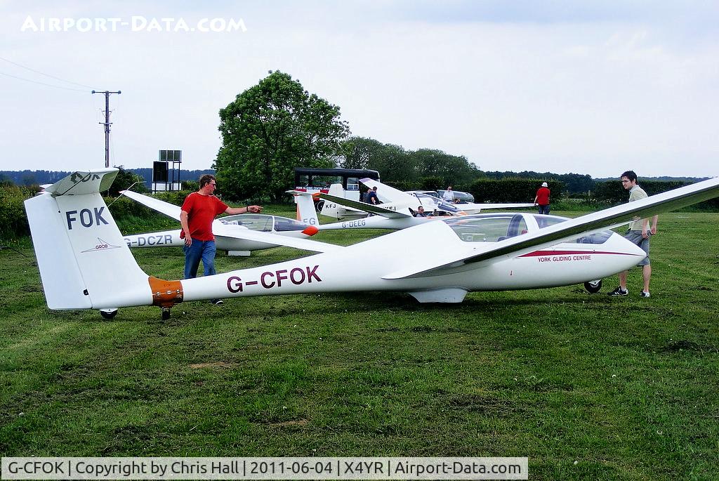 G-CFOK, 1989 Grob G-103C Twin III Acro C/N 34123, at the York Gliding Centre, Rufford