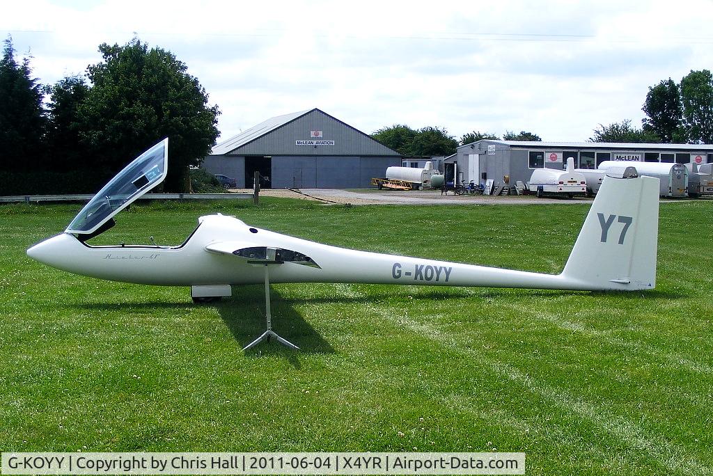 G-KOYY, 1992 Schempp-Hirth NIMBUS 4T C/N 9, at the York Gliding Centre, Rufford