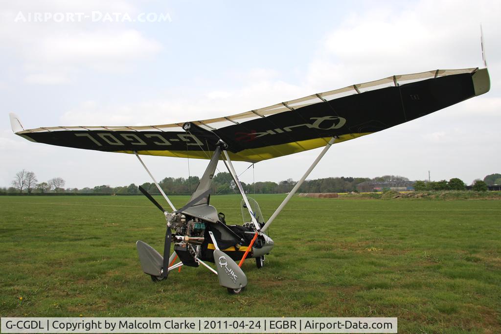 G-CGDL, 2009 Pegasus Quik 912S C/N 8470, Pegasu Quik at Breighton Airfield in April 2011.