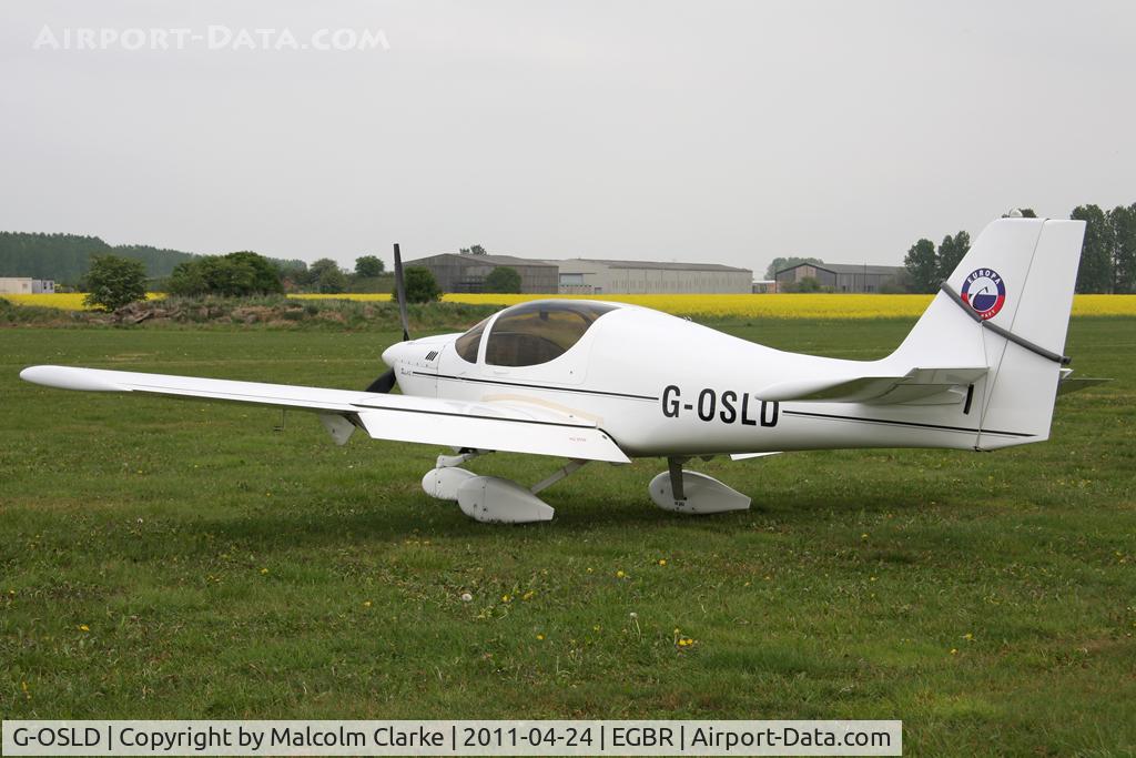 G-OSLD, 2000 Europa XS Tri-Gear C/N PFA 247-13641, Europa XS at Breighton Airfield in April 2011.