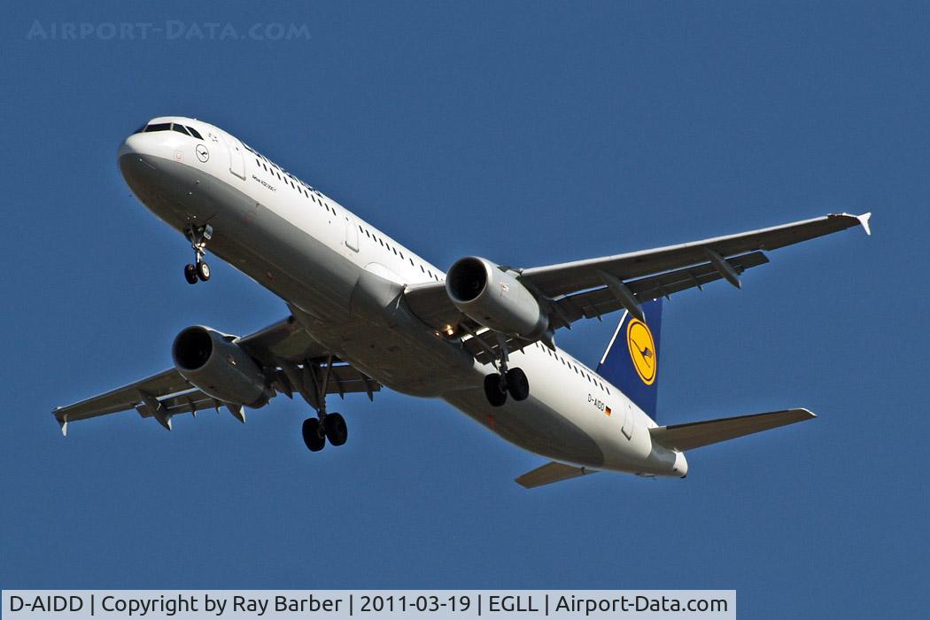 D-AIDD, 2010 Airbus A321-231 C/N 4585, Airbus A321-231 [4585] (Lufthansa) Home~G 19/03/2011