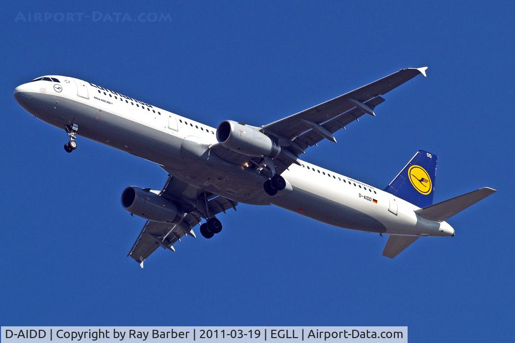D-AIDD, 2010 Airbus A321-231 C/N 4585, Airbus A321-231 [4585] (Lufthansa) Home~G 19/03/2011