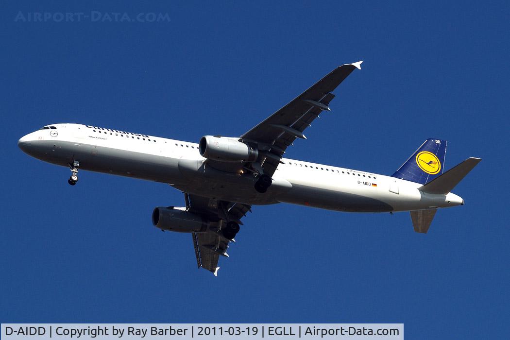 D-AIDD, 2010 Airbus A321-231 C/N 4585, Airbus A321-231 [4585] (Lufthansa) Home~G 19/03/2011
