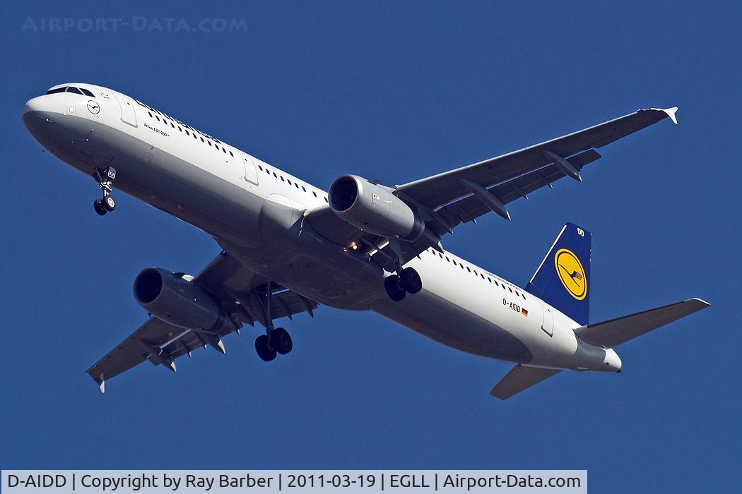 D-AIDD, 2010 Airbus A321-231 C/N 4585, Airbus A321-231 [4585] (Lufthansa) Home~G 19/03/2011