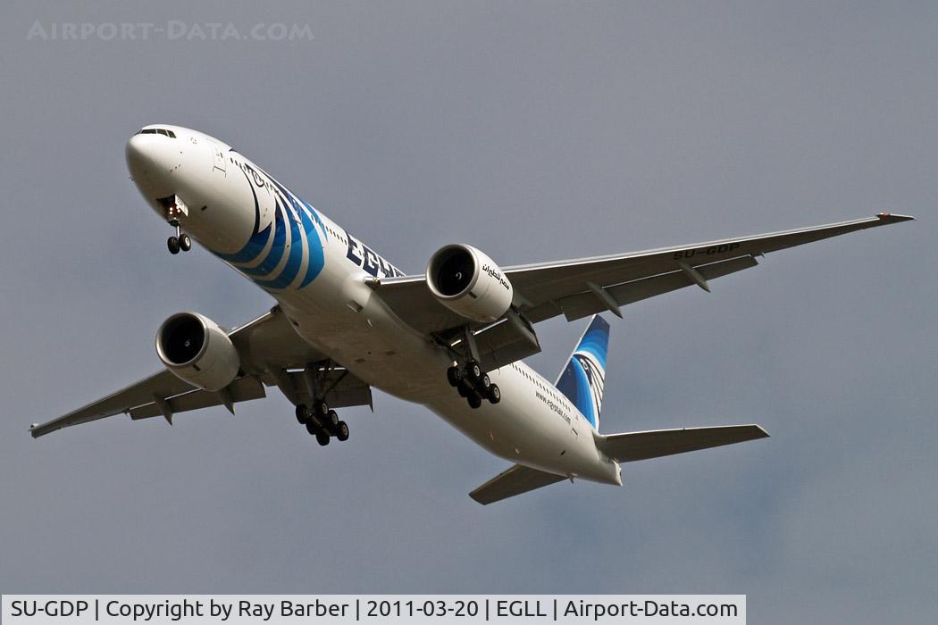 SU-GDP, 2011 Boeing 777-36N/ER C/N 38290, Boeing 777-36NER [38290] (Egypt Air) Home~G 20/03/2011.