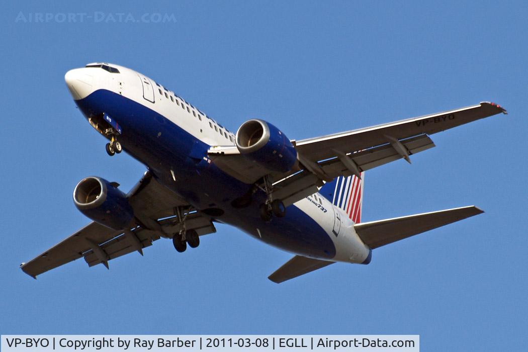 VP-BYO, 1998 Boeing 737-524 C/N 28922, Boeing 737-524 [28922] (Transaero Airlines) Home~G 08/03/2011