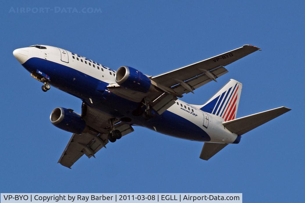 VP-BYO, 1998 Boeing 737-524 C/N 28922, Boeing 737-524 [28922] (Transaero Airlines) Home~G 08/03/2011