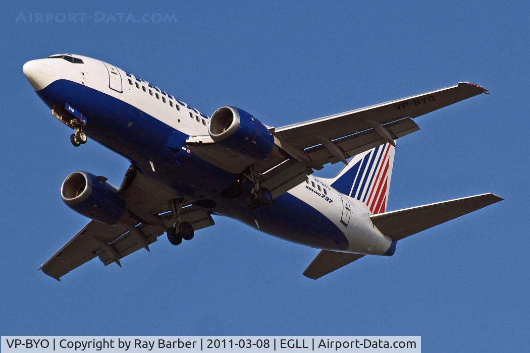 VP-BYO, 1998 Boeing 737-524 C/N 28922, Boeing 737-524 [28922] (Transaero Airlines) Home~G 08/03/2011