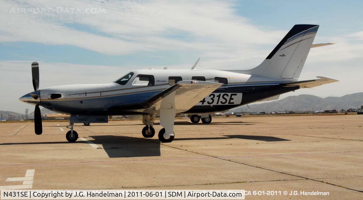 N431SE, 2010 Piper PA-46-500TP Meridian C/N 4697431, At Brown Field CA.