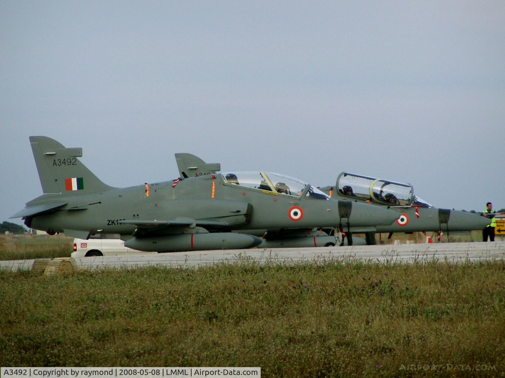 A3492, 2007 British Aerospace Hawk 132 C/N HT013/0913, Bae Hawk132 A3492 (ZK133) Indian Air Force
