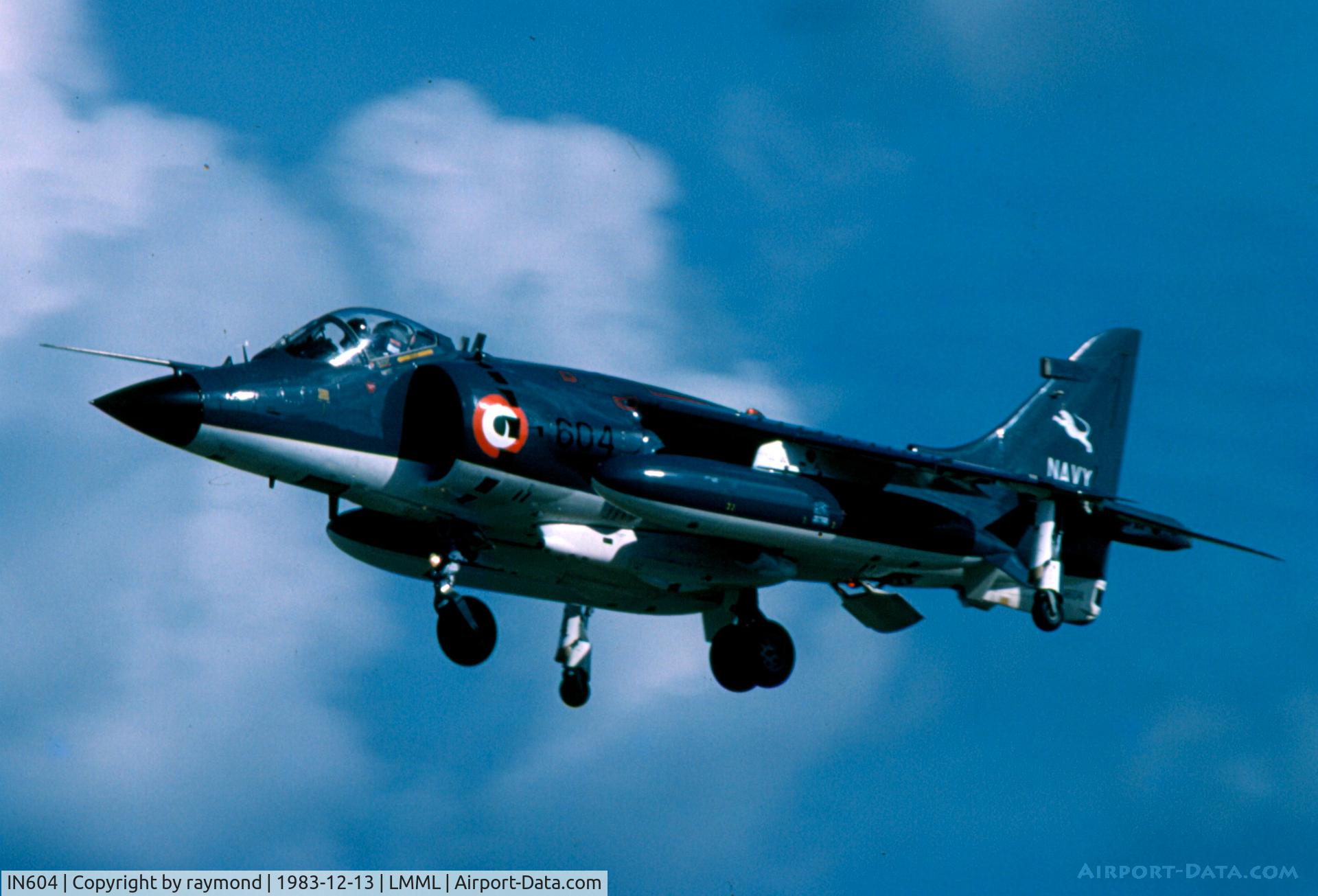 IN604, 1983 British Aerospace Sea Harrier FRS.51 C/N 604, Sea Harrier IN604 Indian Navy
