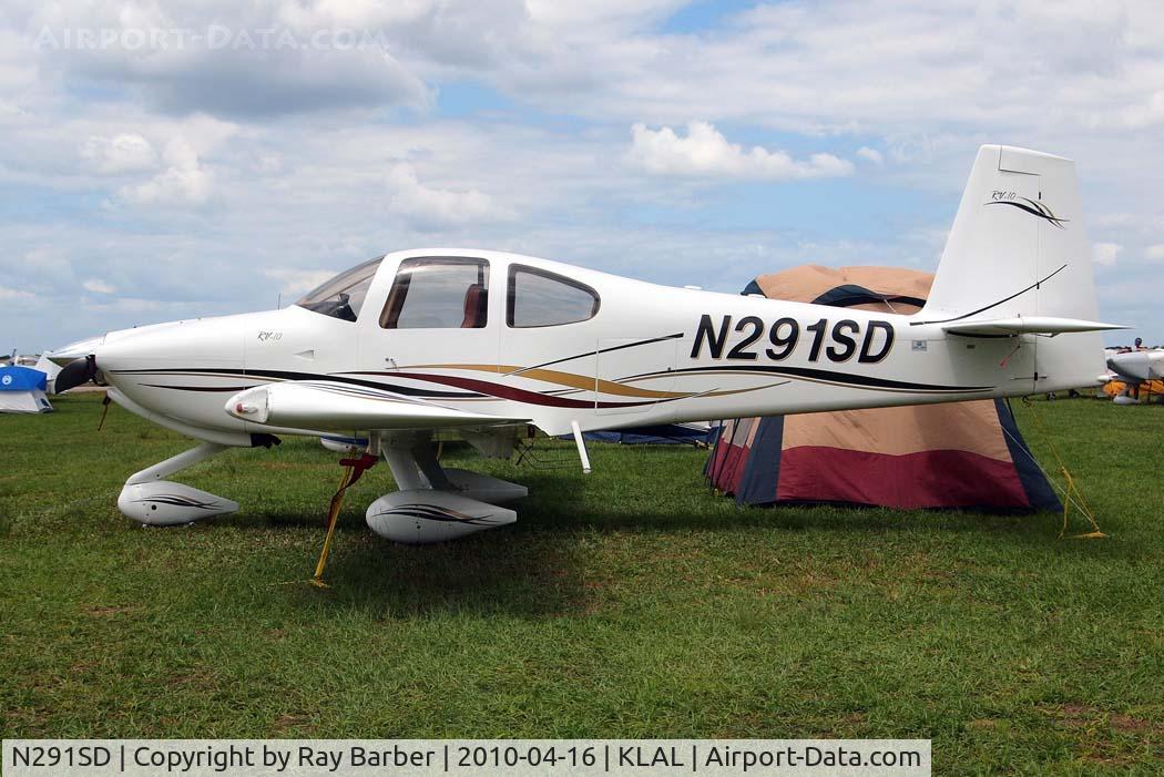 N291SD, 2008 Vans RV-10 C/N 40535, Van's RV-10 [40535] Lakeland-Linder~N 16/04/2010