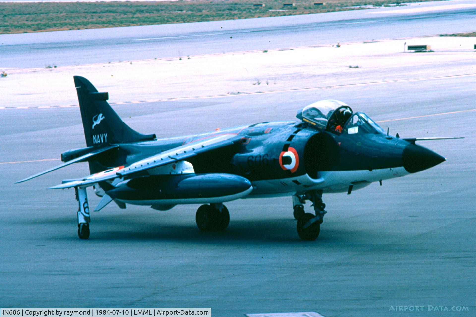 IN606, 1984 British Aerospace Sea Harrier FRS.51 C/N 606, Sea Harrier IN606 Indian Navy