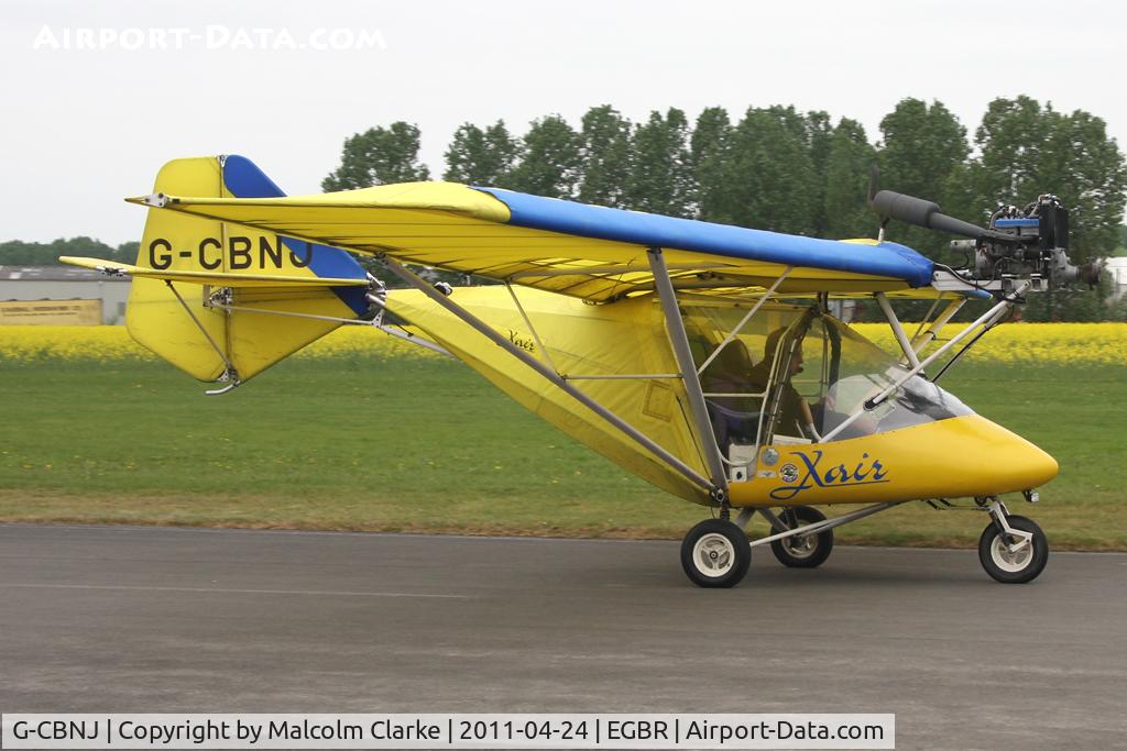 G-CBNJ, 2002 X'Air 582(II) C/N BMAA/HB/187, X'Air 582-11 at Breighton Airfield, UK in April 2011.