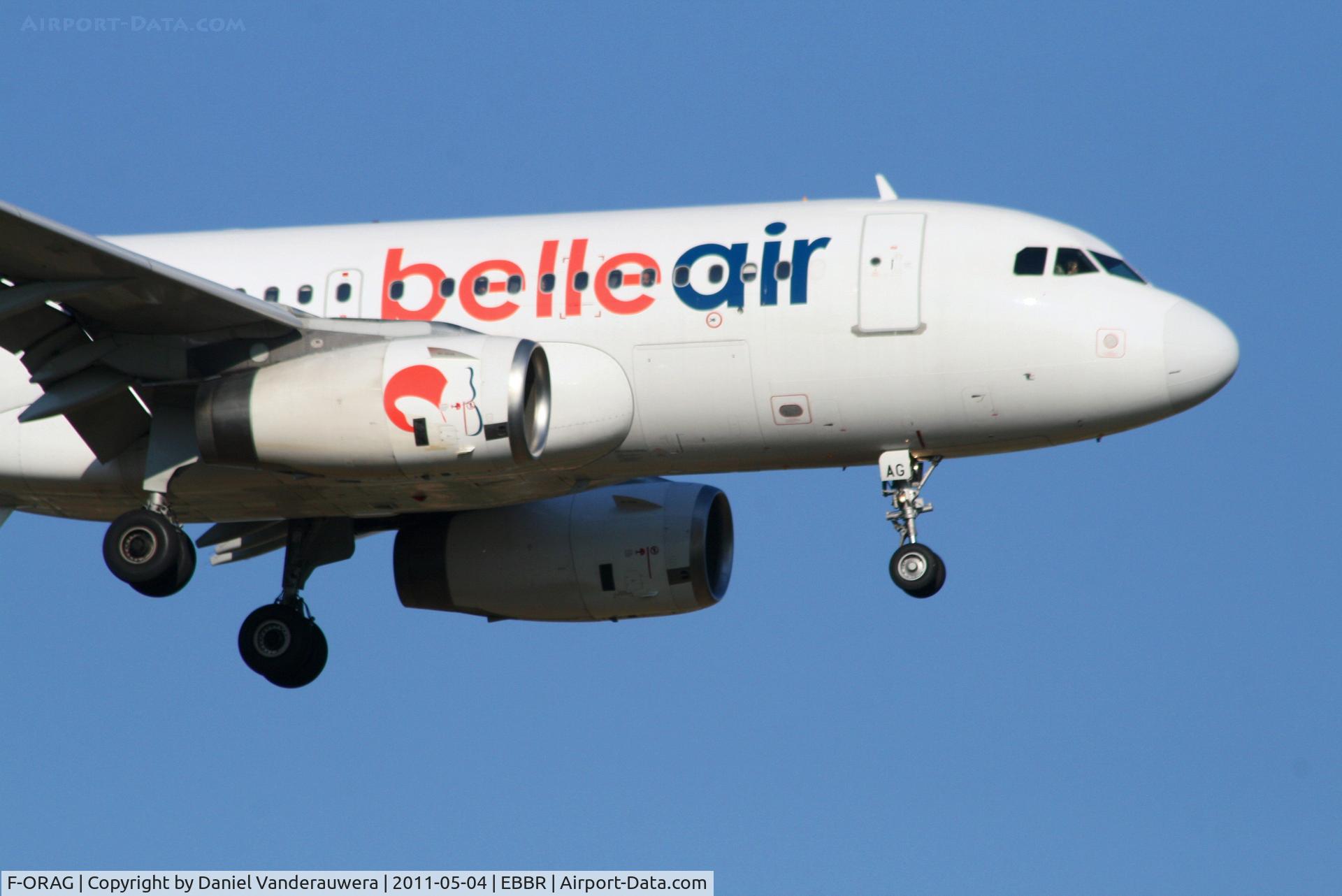 F-ORAG, 1999 Airbus A319-132 C/N 1098, Arrival of flight LZ797 to RWY 02