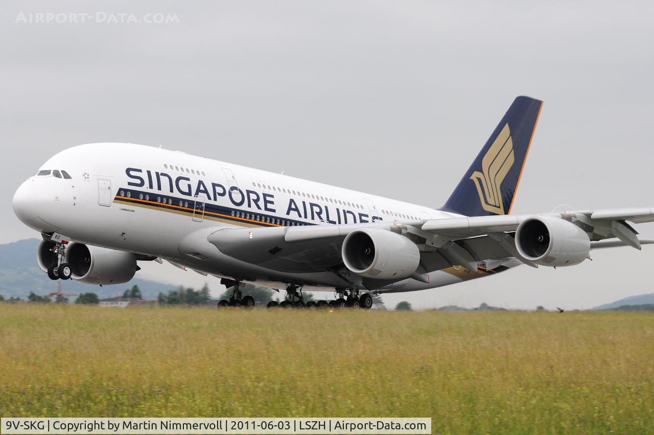 9V-SKG, 2008 Airbus A380-841 C/N 019, Singapore Airlines