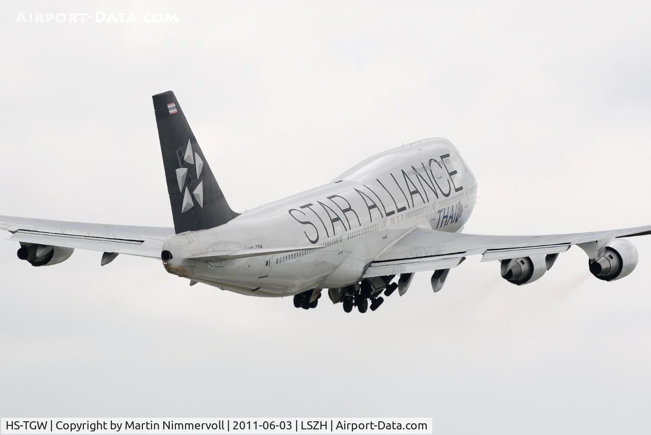 HS-TGW, 1997 Boeing 747-4D7 C/N 27724, Thai Airways - Star Alliance cs