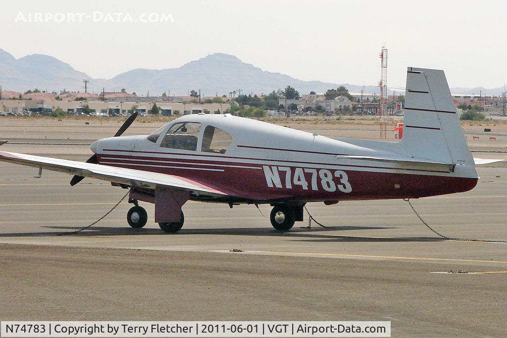 N74783, 1961 Mooney M20B Mark 21 C/N 1783, 1961 Mooney M20B, c/n: 1783 at North Las Vegas
