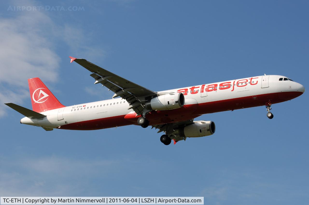 TC-ETH, 1999 Airbus A321-231 C/N 968, Atlasjet