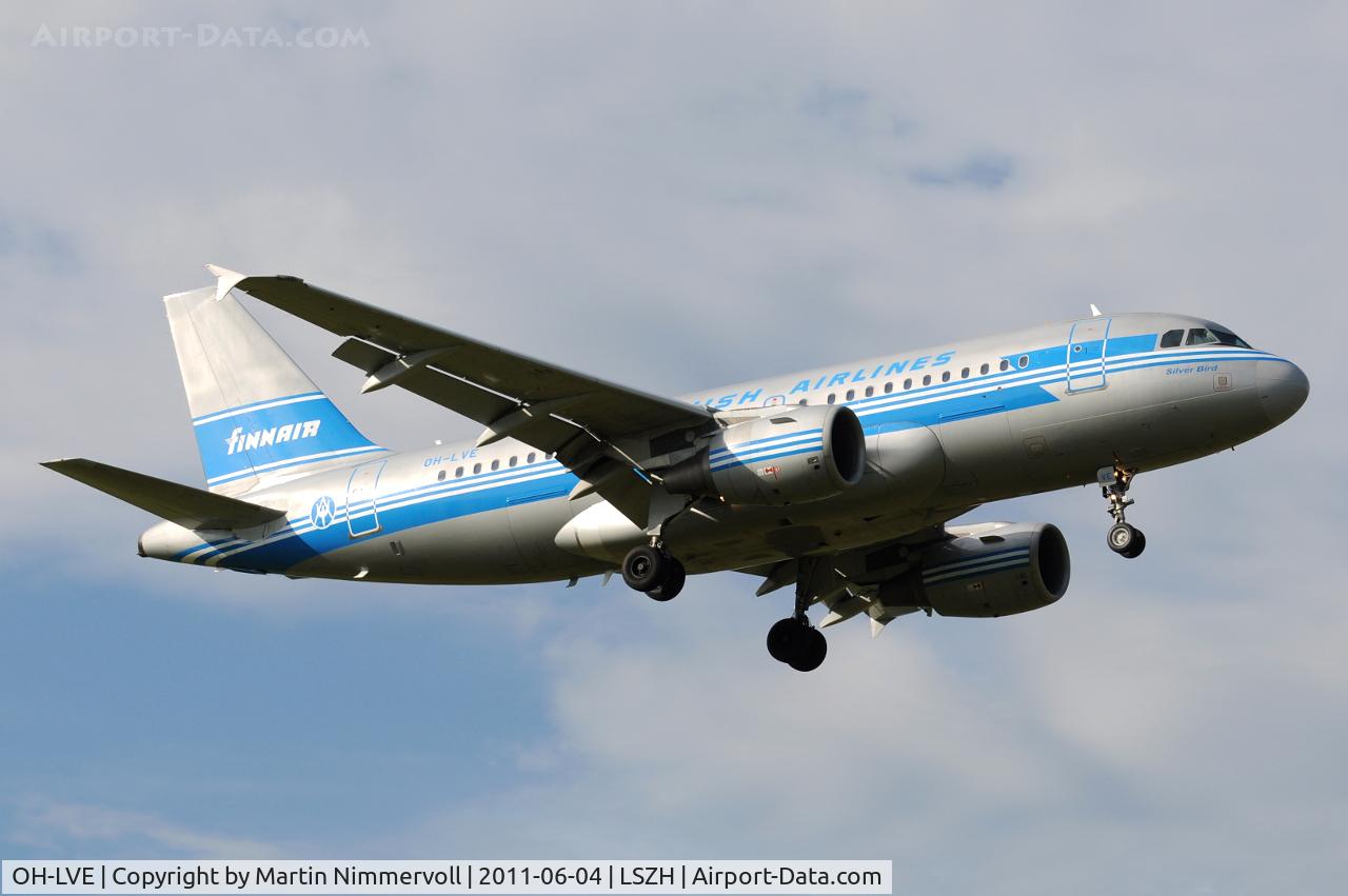 OH-LVE, 2002 Airbus A319-112 C/N 1791, Air Finland - Retro Jet