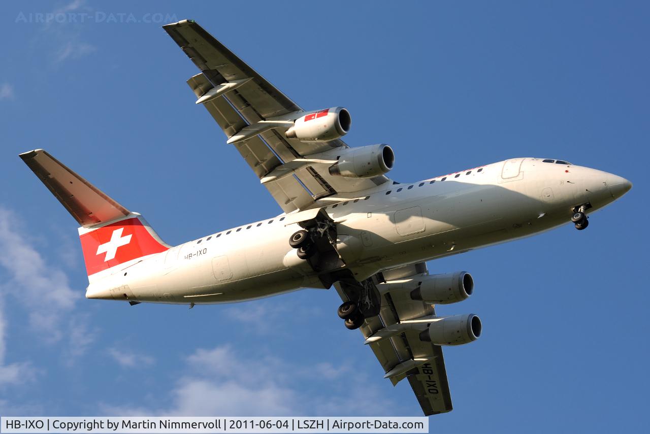 HB-IXO, 1996 British Aerospace Avro 146-RJ100 C/N E3284, Swiss
