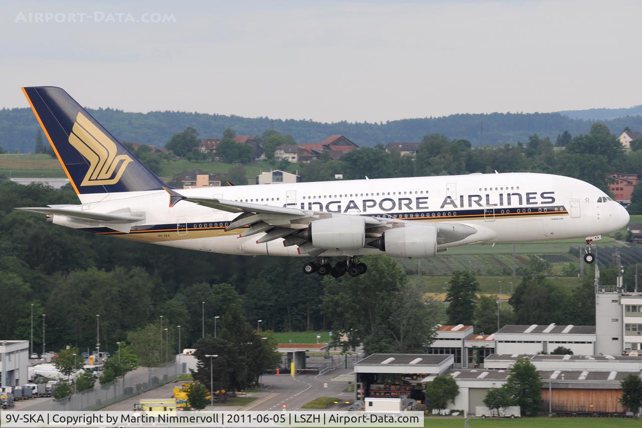 9V-SKA, 2007 Airbus A380-841 C/N 003, Singapore Airlines