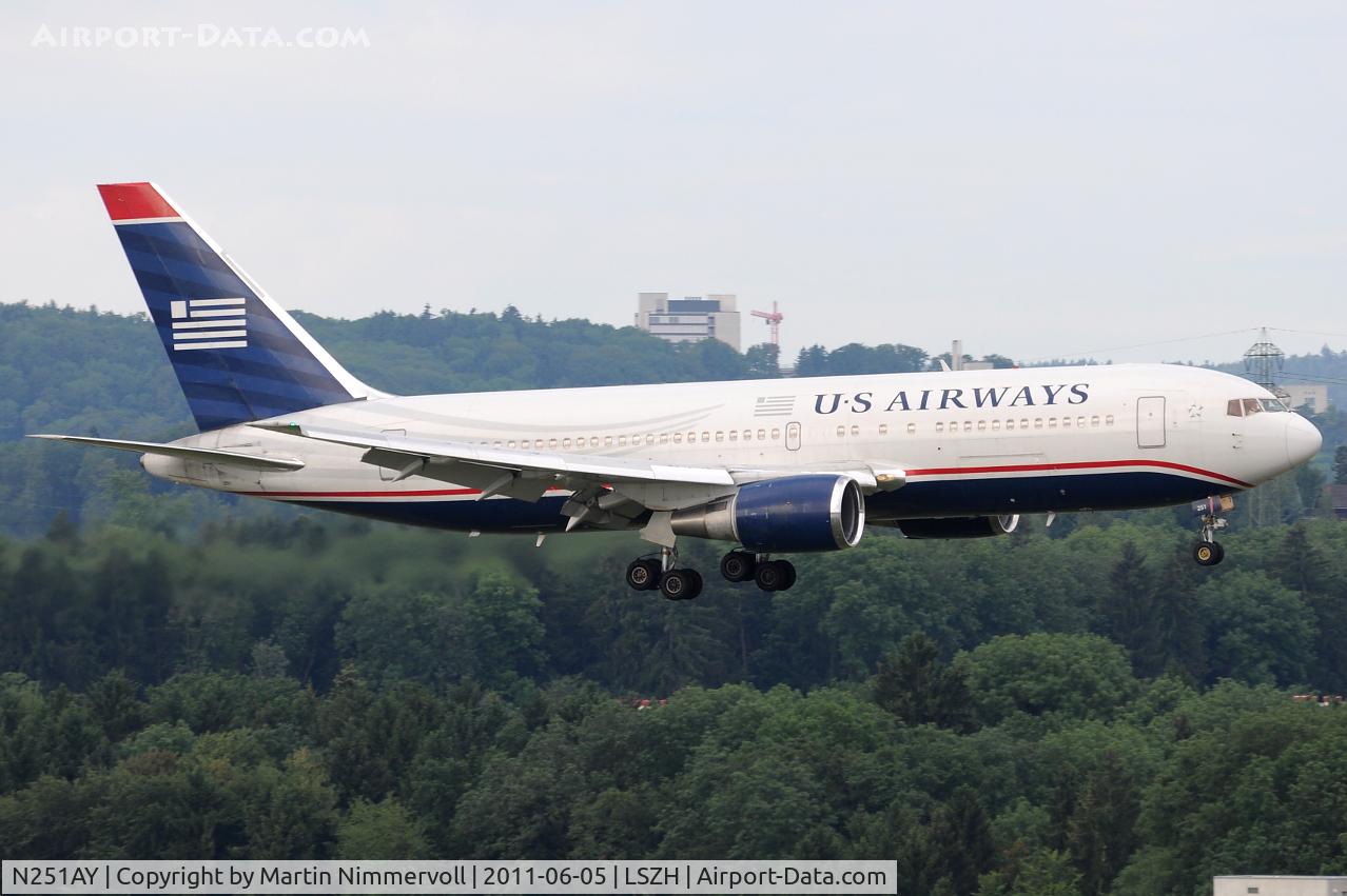 N251AY, 1990 Boeing 767-2B7 C/N 24764, US Airways