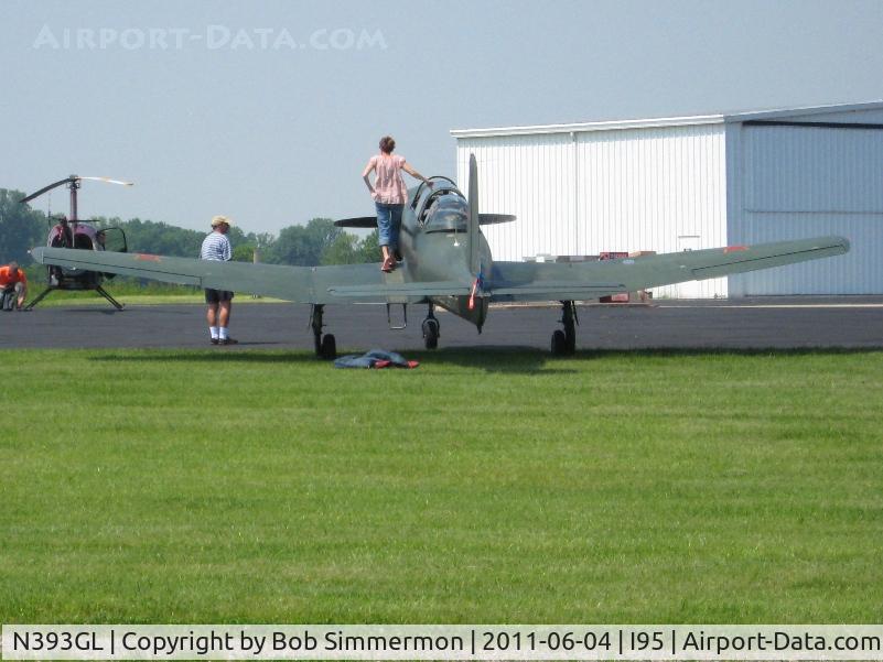 N393GL, 1982 Nanchang CJ-6 C/N 3832022, On the ramp at Kenton, Ohio