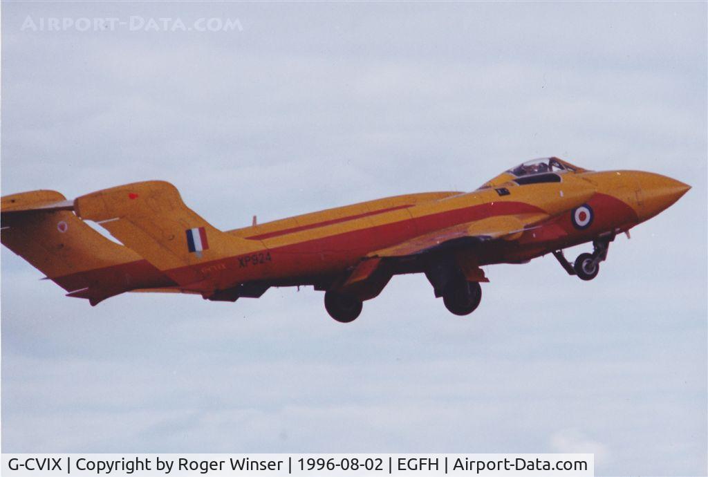 G-CVIX, 1963 De Havilland DH-110 Sea Vixen D.3 C/N 10132, Inbound from DERA Llanbedr. Practice approach before landing.