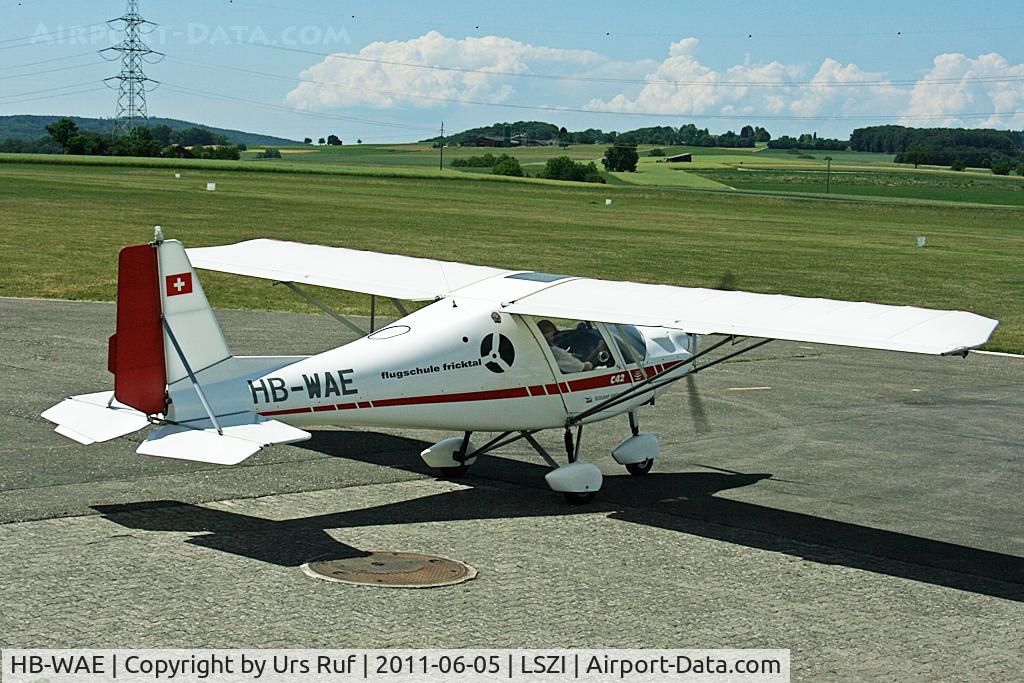 HB-WAE, 2005 Comco Ikarus C42B C/N 0506-6685, short visit at Schupfart-Airfield