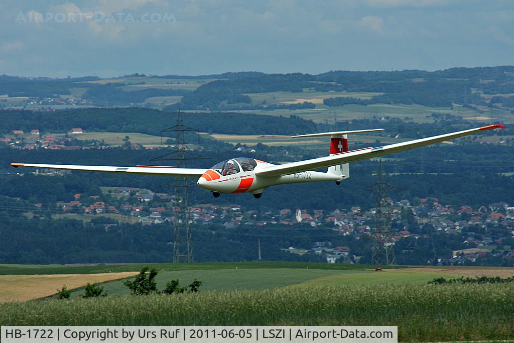 HB-1722, 1983 Schleicher ASK-21 C/N 21192, short visit at Schupfart-Airfield