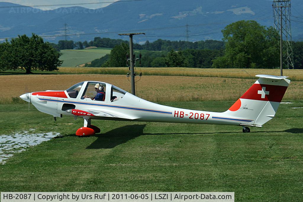 HB-2087, 1984 Grob G-109B C/N 6258, short visit at Schupfart-Airfield