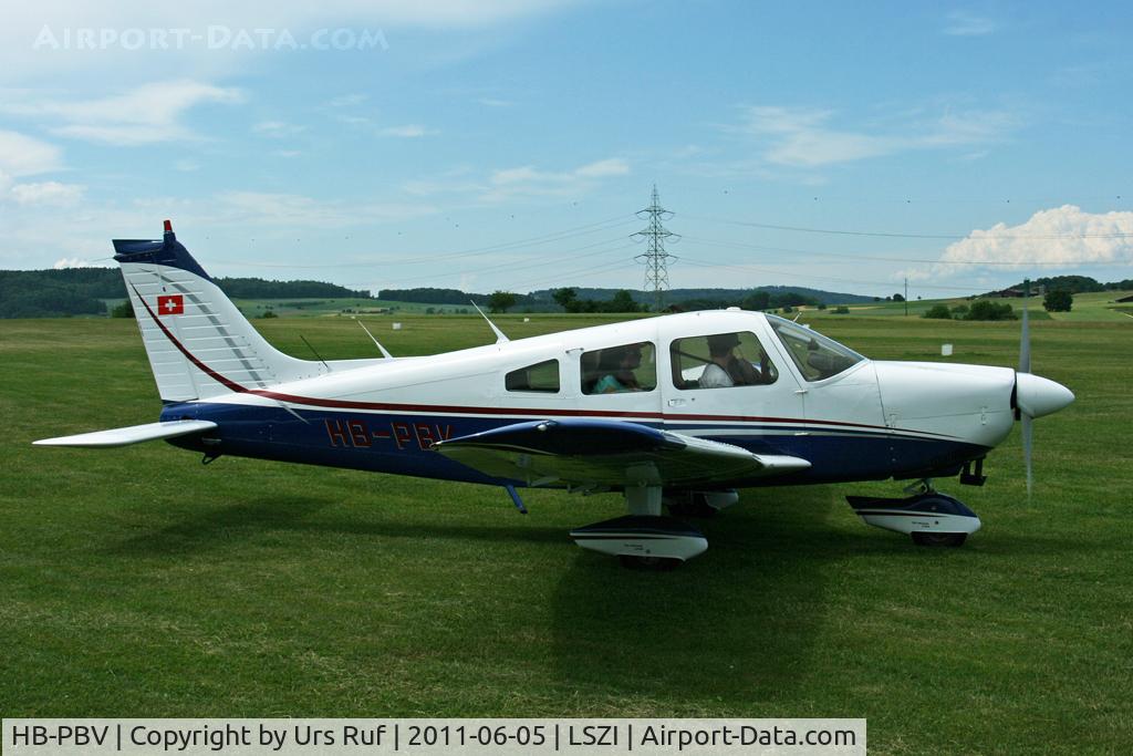 HB-PBV, 1977 Piper PA-28-181 Archer II C/N 28-779056, short visit at Schupfart-Airfield