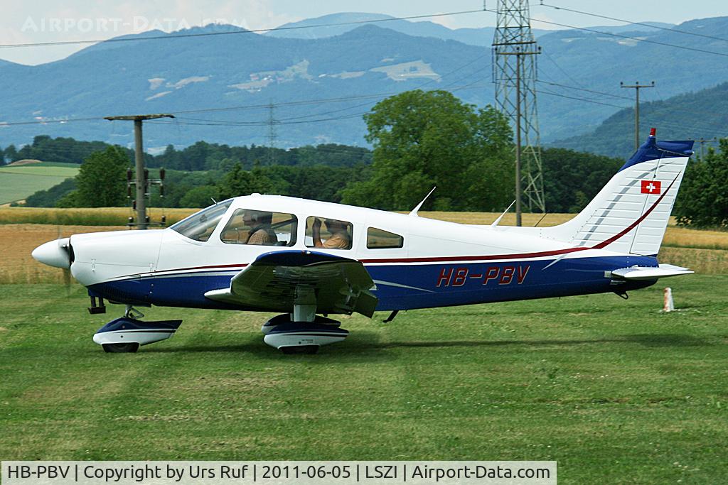HB-PBV, 1977 Piper PA-28-181 Archer II C/N 28-779056, short visit at Schupfart-Airfield